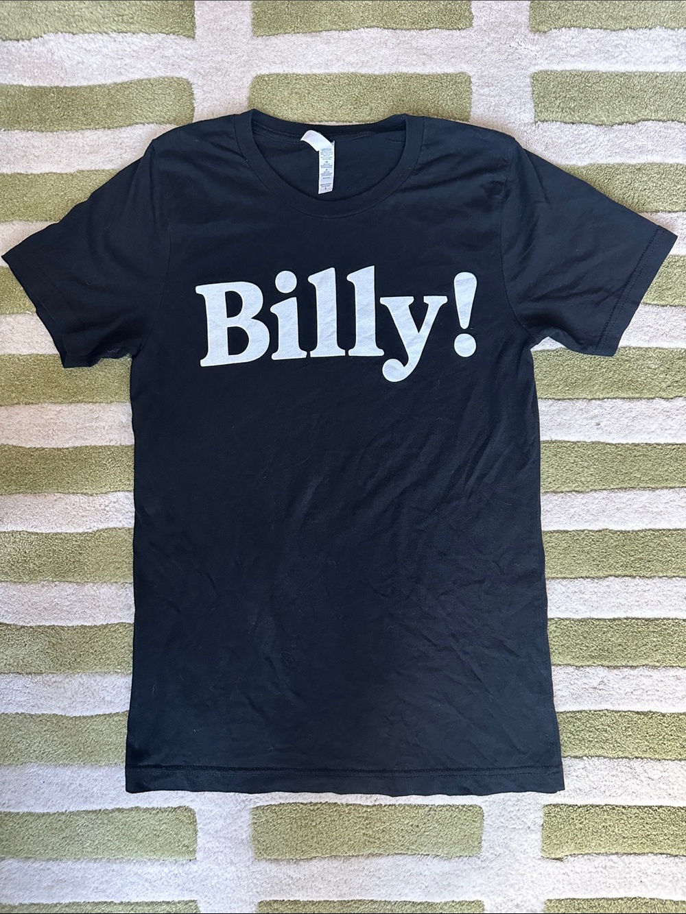 Bella Canvas Black Crewneck Tee with White Neck Label